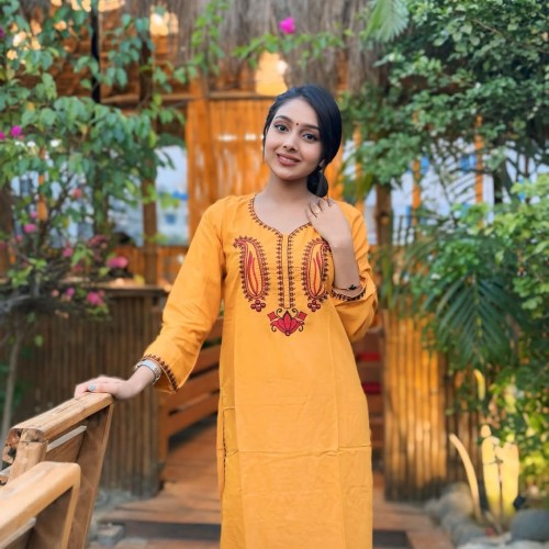 Co-Ords Set Two Piece - ভিআইপি কটনে হেভি এমব্রয়ডারি কালকা ডিজাইন