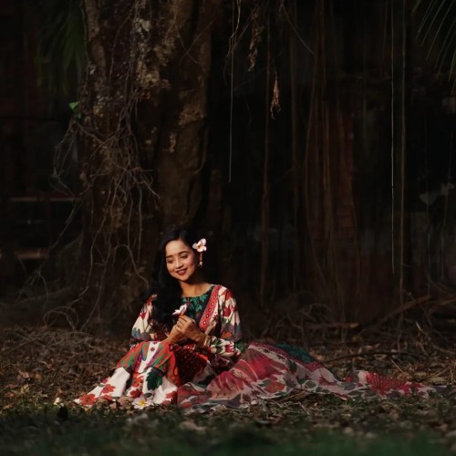 Digital Print Ready Three Piece - সেনসিটিক সিল্ক কোড সেট থ্রি পিস