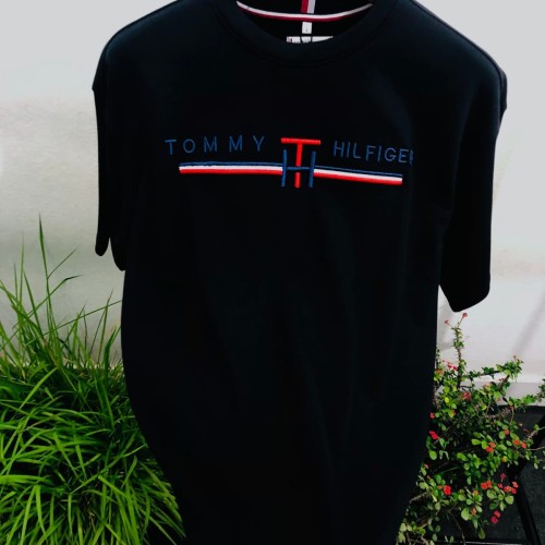 Premium Drop Shoulder Cotton T-Shirt for Men - Embroidered Design