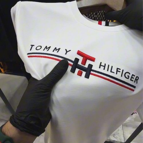 Premium Drop Shoulder Cotton T-Shirt for Men - Embroidered Design