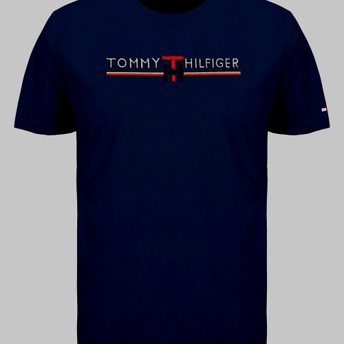 Premium Drop Shoulder Cotton T-Shirt for Men - Embroidered Design