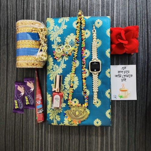 Silk Saree Gift Combo Box for Women – Perfect for Loved Ones