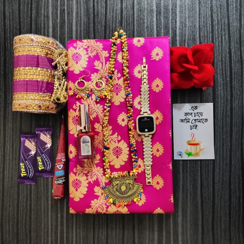 Silk Saree Gift Combo Box for Women – Perfect for Loved Ones